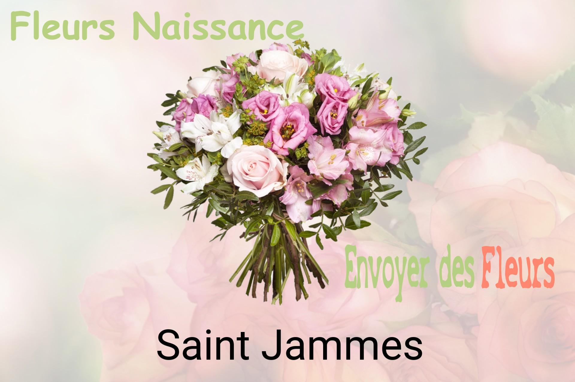 Bouquet de fleurs de naissance livré à Saint-Jammes